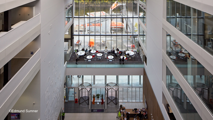 Atrium of Glasgow College